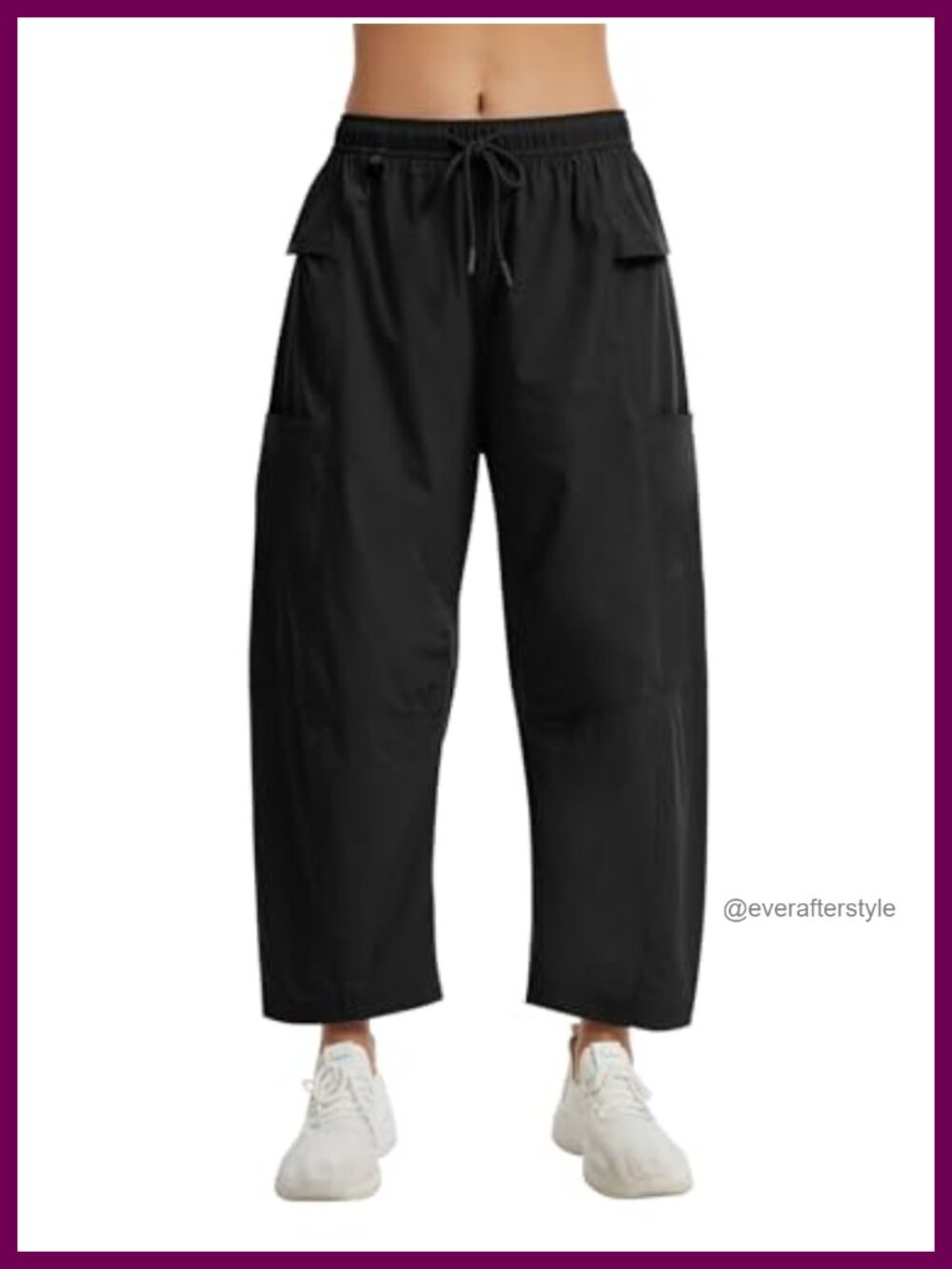 Hiking Pants Women Baggy Barrel Lightweight Waterproof Cargo Pants Quick Dry
